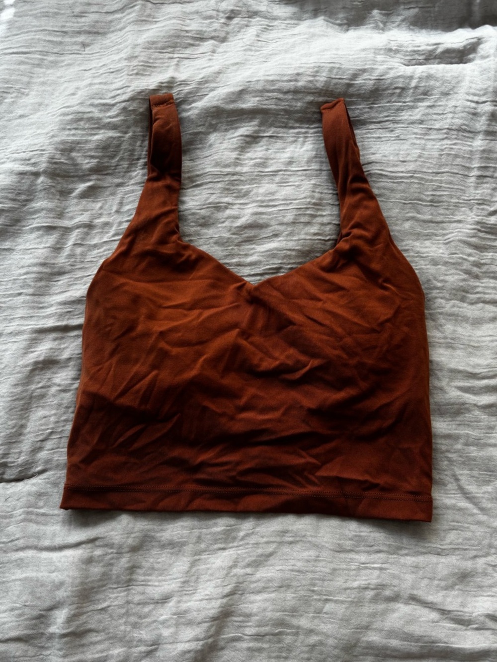 Aerie Offline Sweetheart Neck Tank - Rust